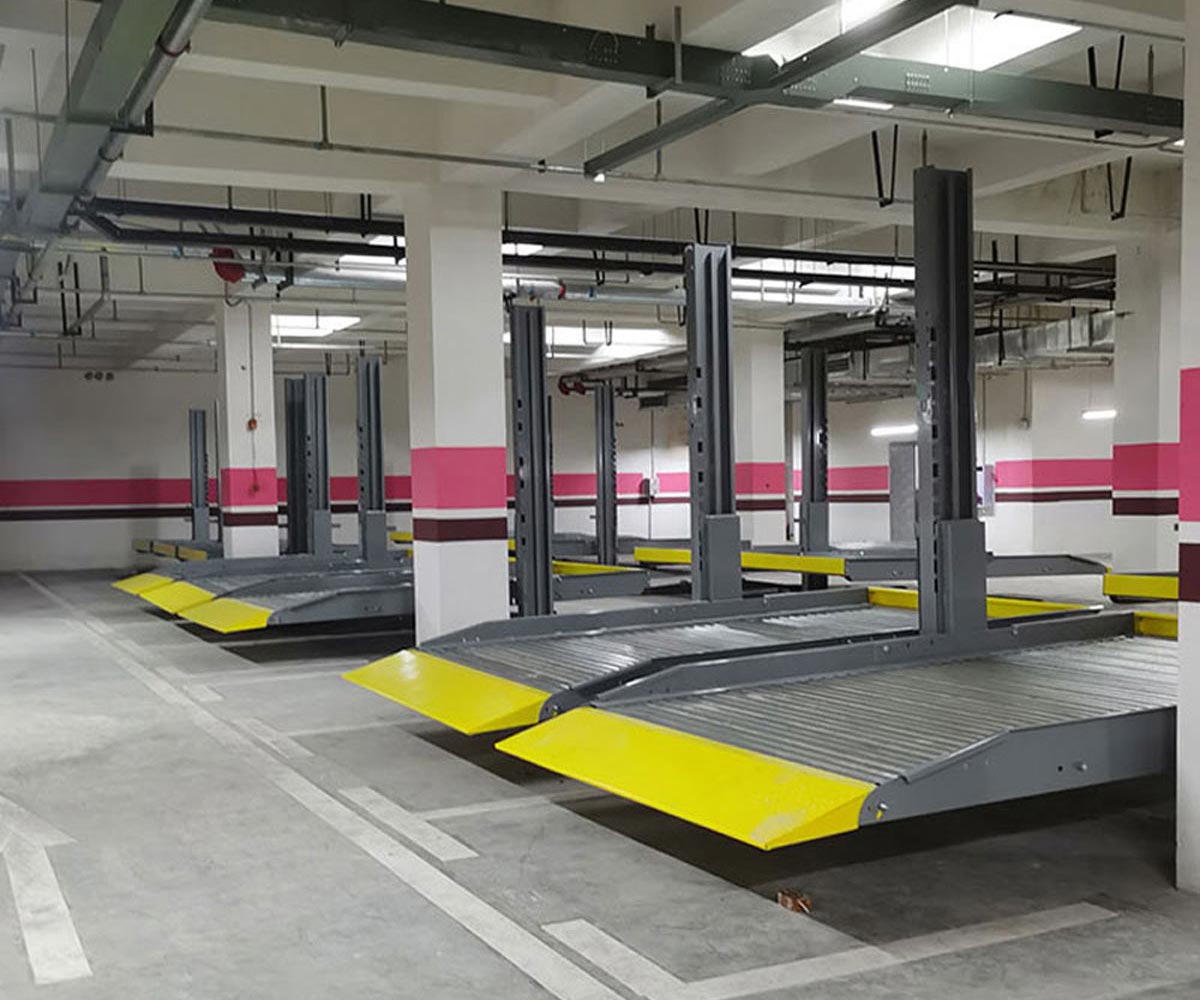 渭源縣二層升降橫移式立體車庫安裝