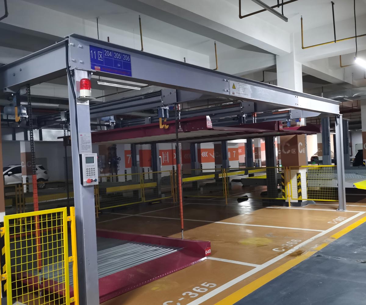 兩層機械停車場