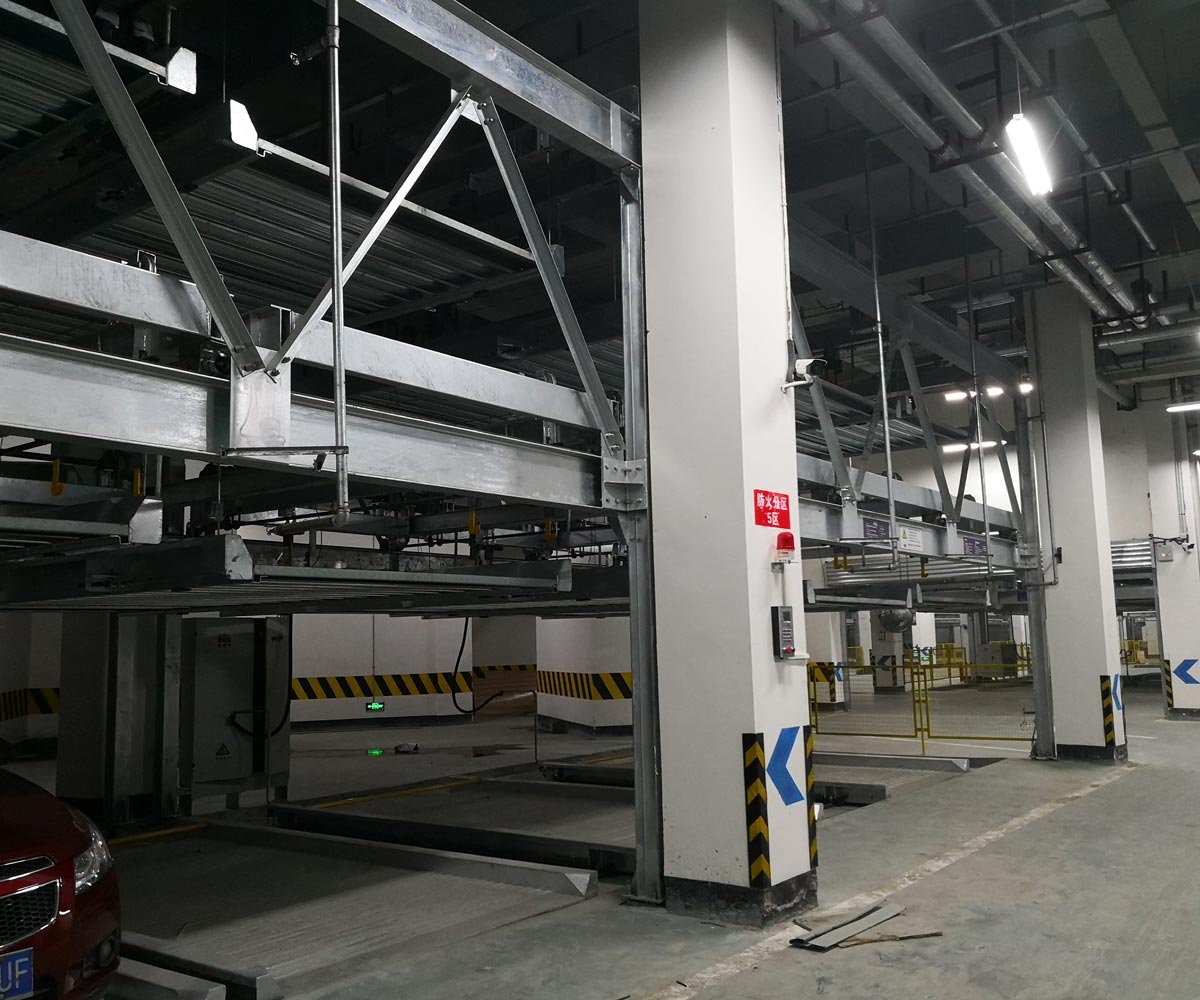 負一正四地坑式PSH5D1五層升降橫移機械式停車設備 負一正四地坑式PSH5D1五層升降橫移機械式停車設備